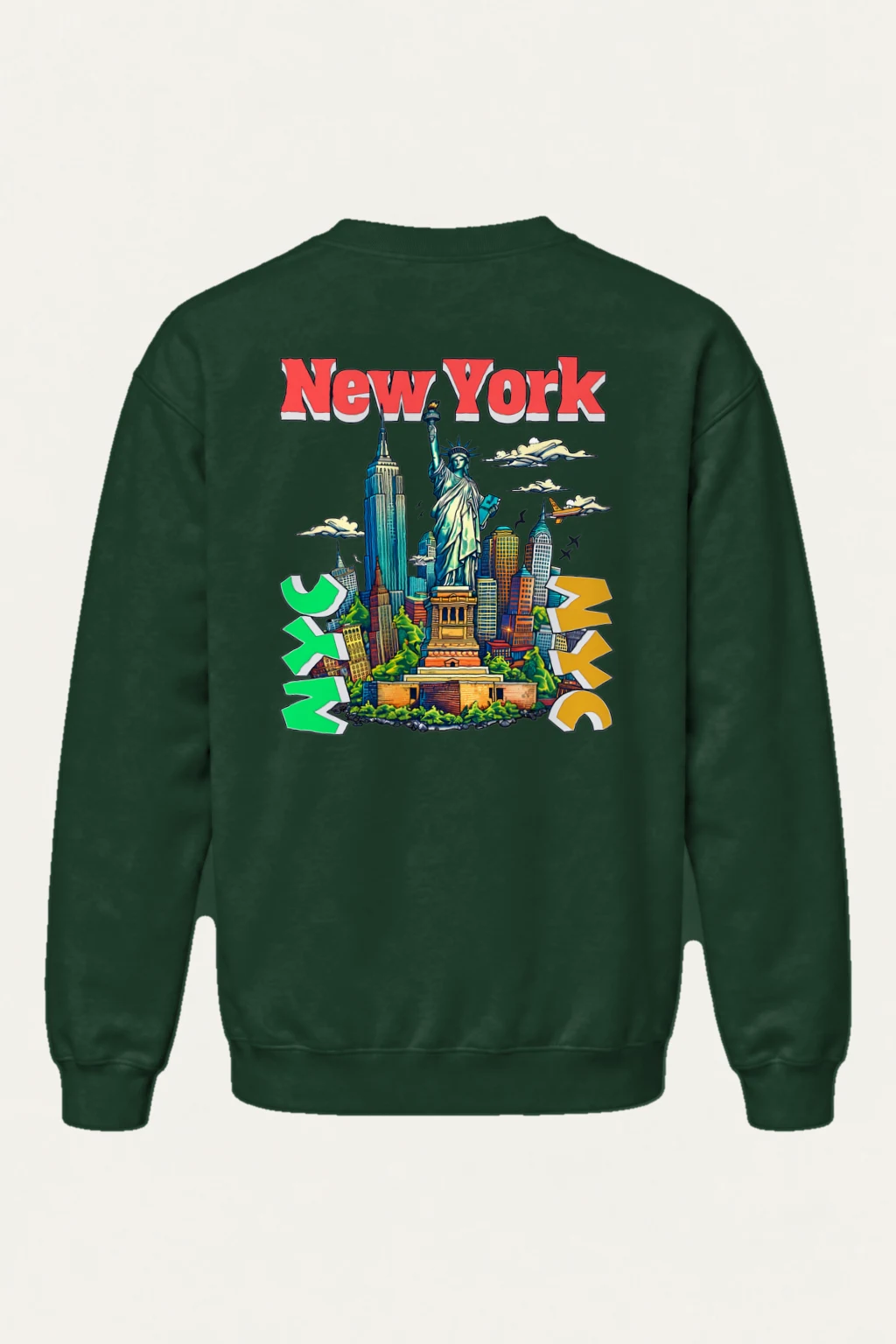 "New York Liberty" Heavy Blend Unisex Crewneck Sweatshirt | Gildan 18000