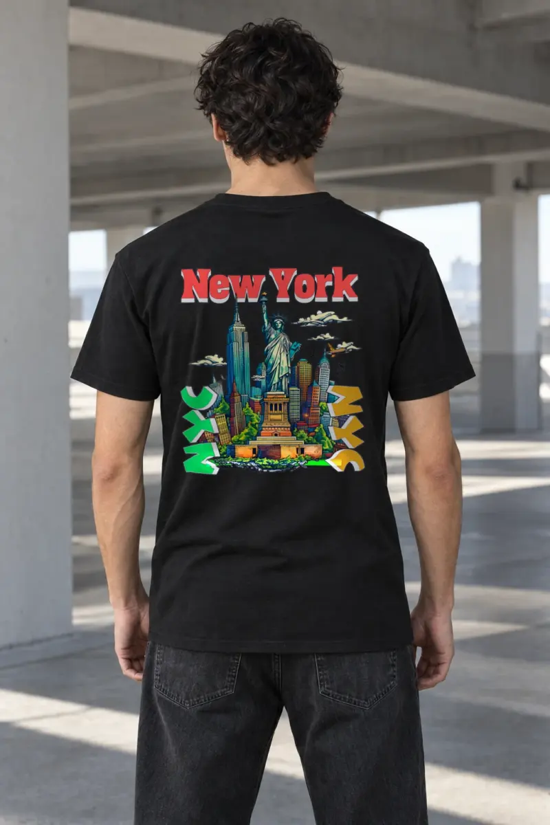 "New York Liberty" Heavyweight Unisex Crewneck T-shirt | Gildan 5000