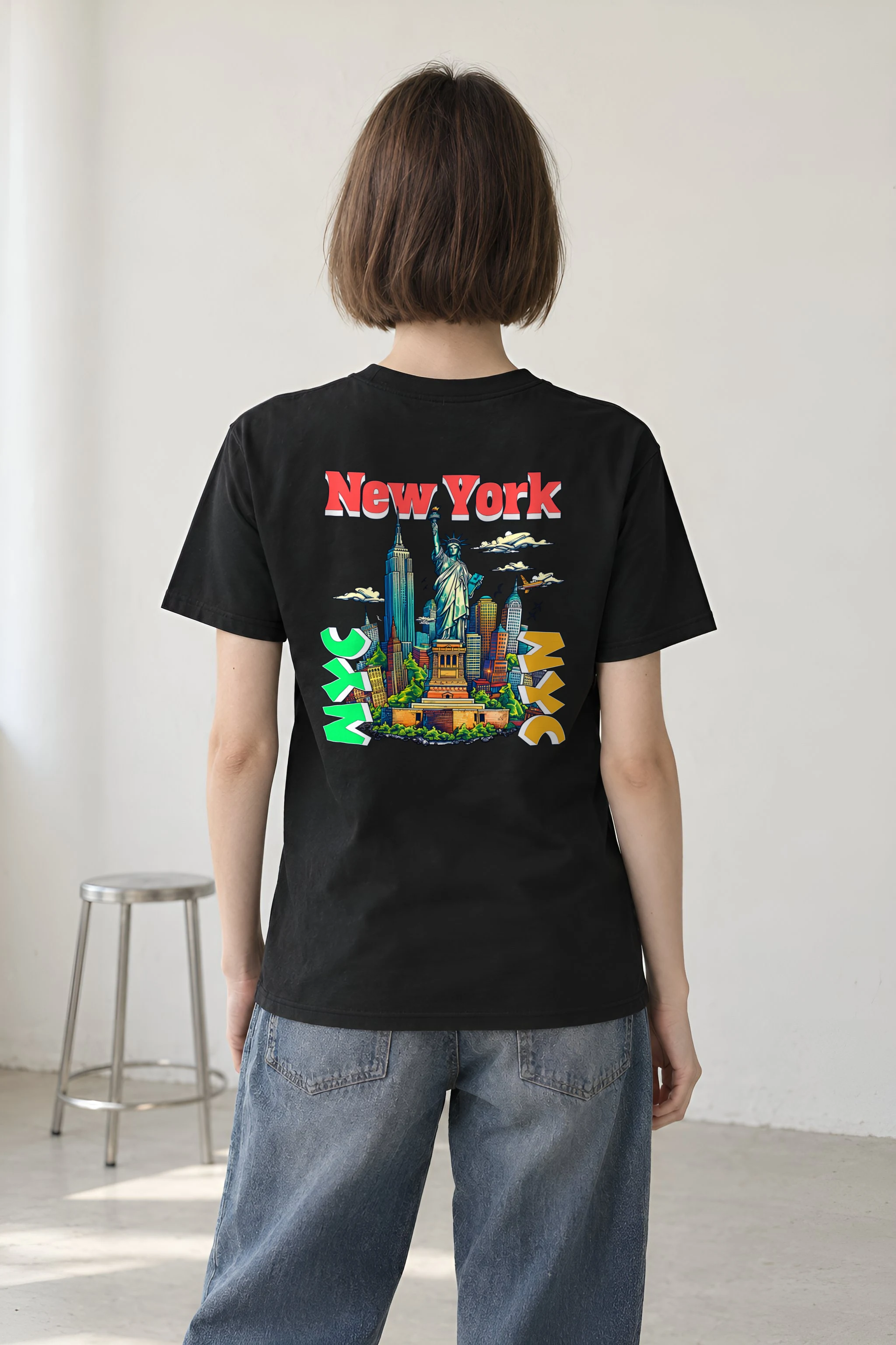 "New York Liberty" Heavyweight Unisex Crewneck T-shirt