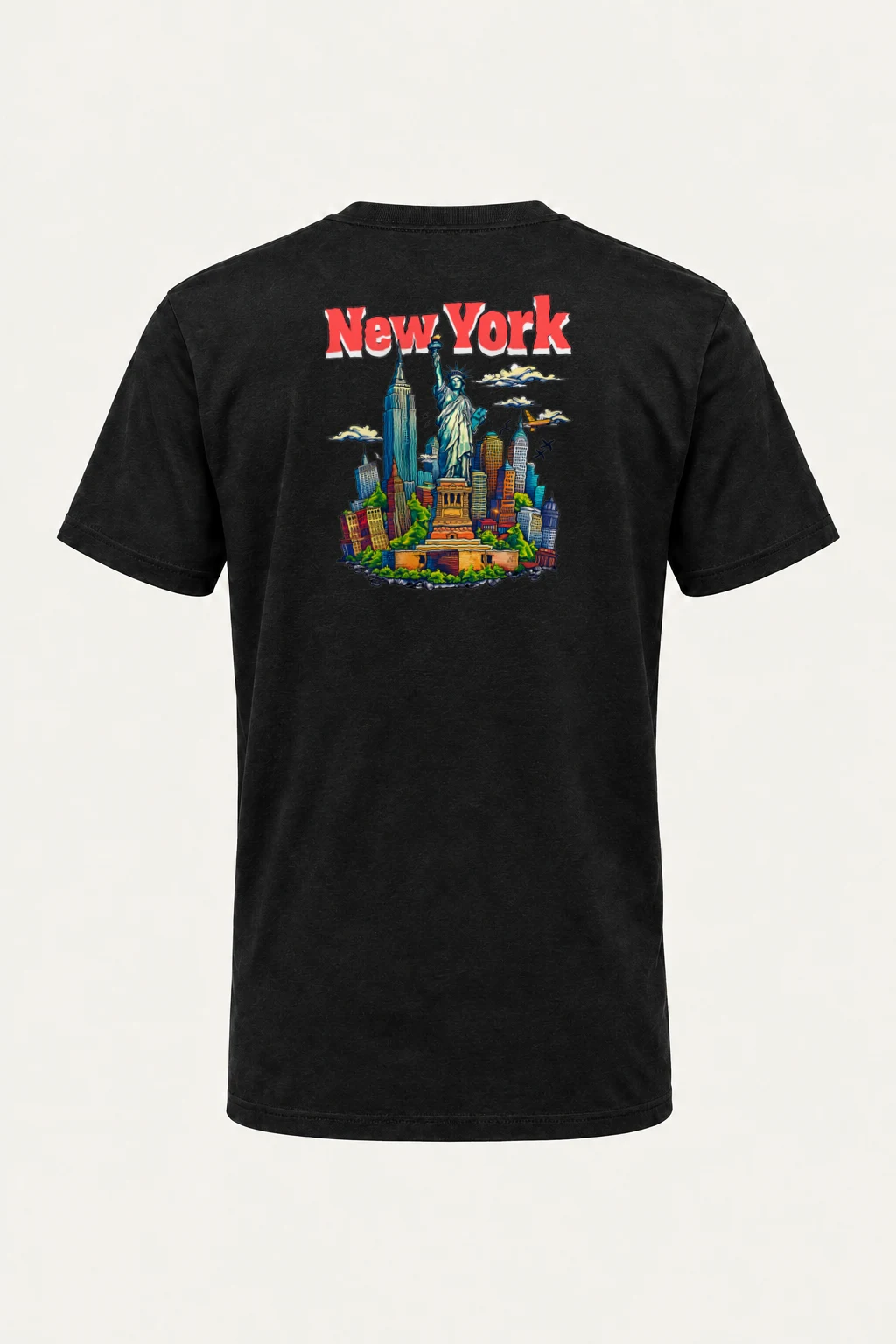 "New York Liberty" Heavyweight Unisex Crewneck T-shirt | Gildan 5000