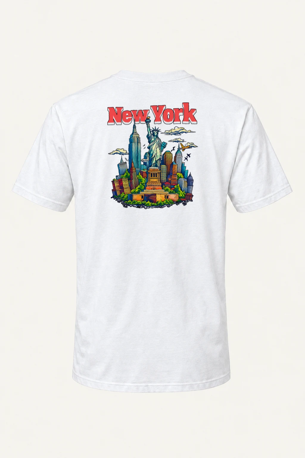 "New York Liberty" Heavyweight Unisex Crewneck T-shirt | Gildan 5000