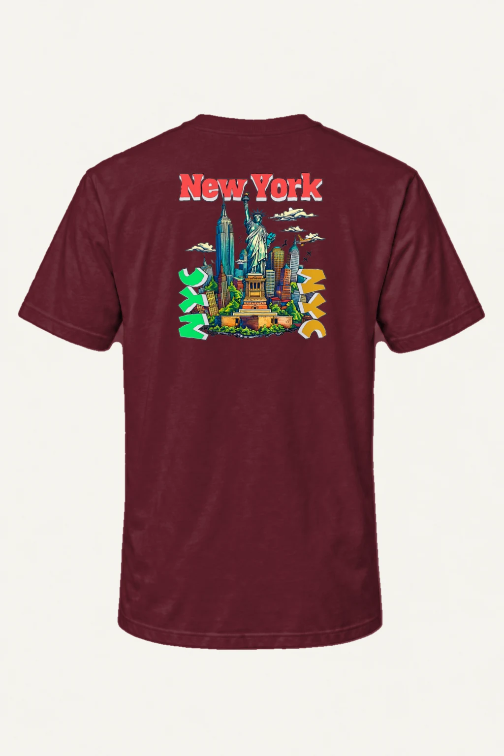 "New York Liberty" Heavyweight Unisex Crewneck T-shirt | Gildan 5000