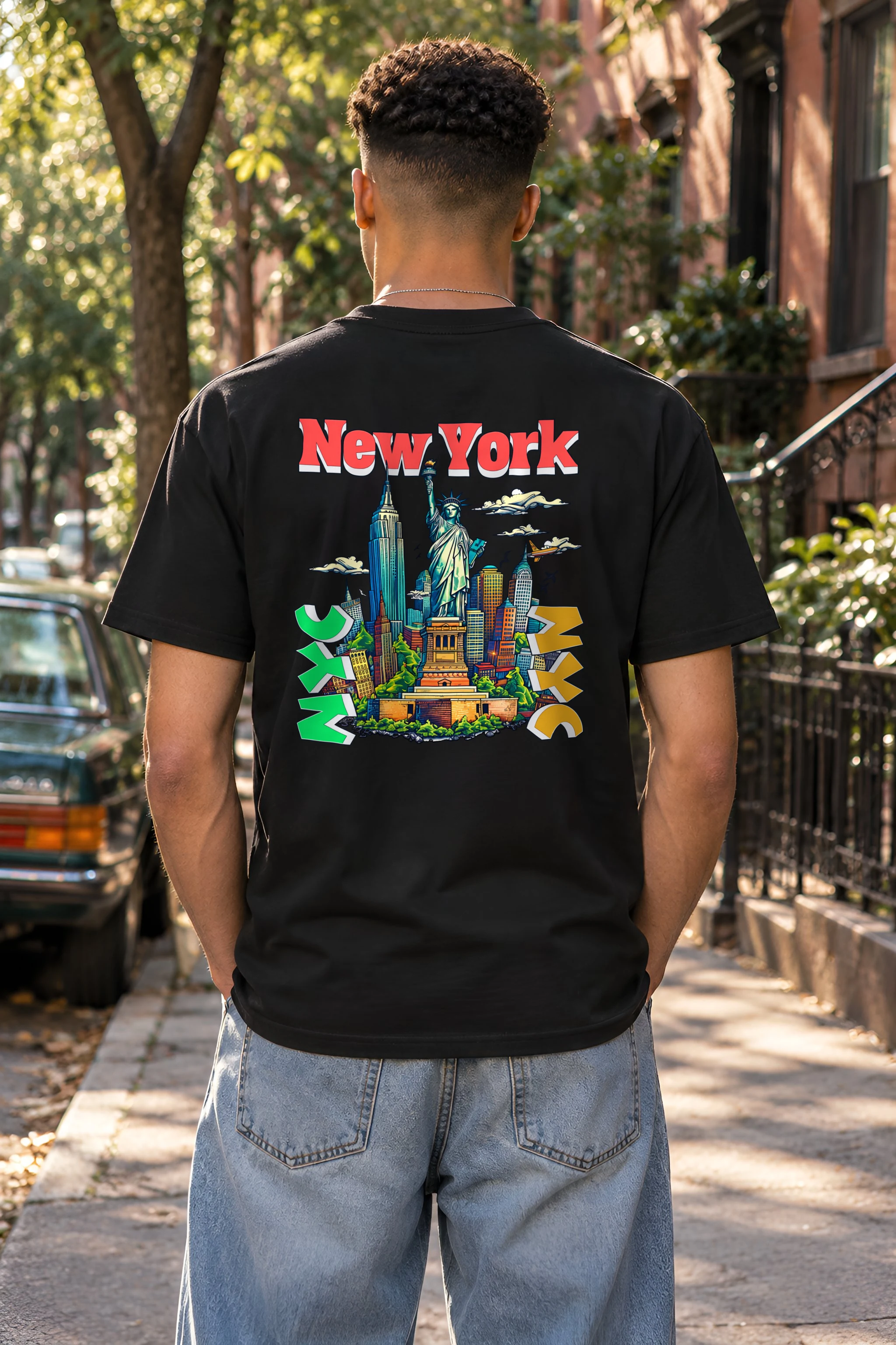 "New York Liberty" Heavyweight Unisex Crewneck T-shirt