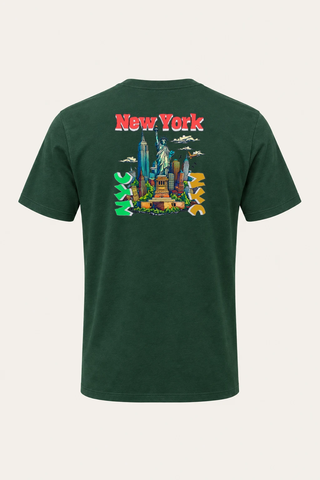 "New York Liberty" Heavyweight Unisex Crewneck T-shirt | Gildan 5000