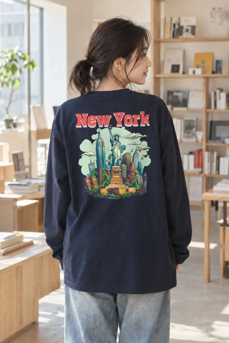 “New York Liberty” Unisex Longsleeve T-shirt | Gildan 2400