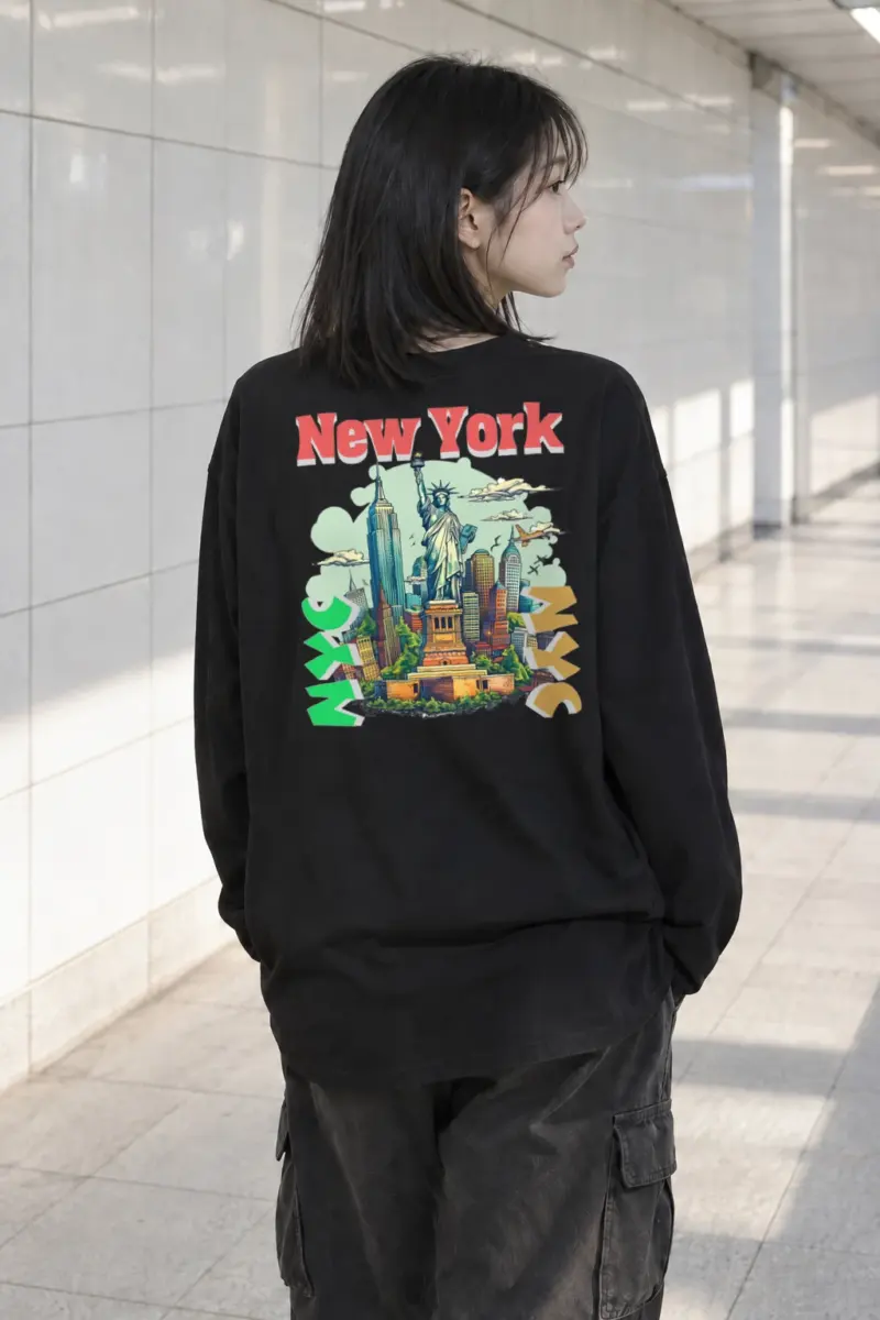 “New York Liberty” Unisex Longsleeve T-shirt | Gildan 2400