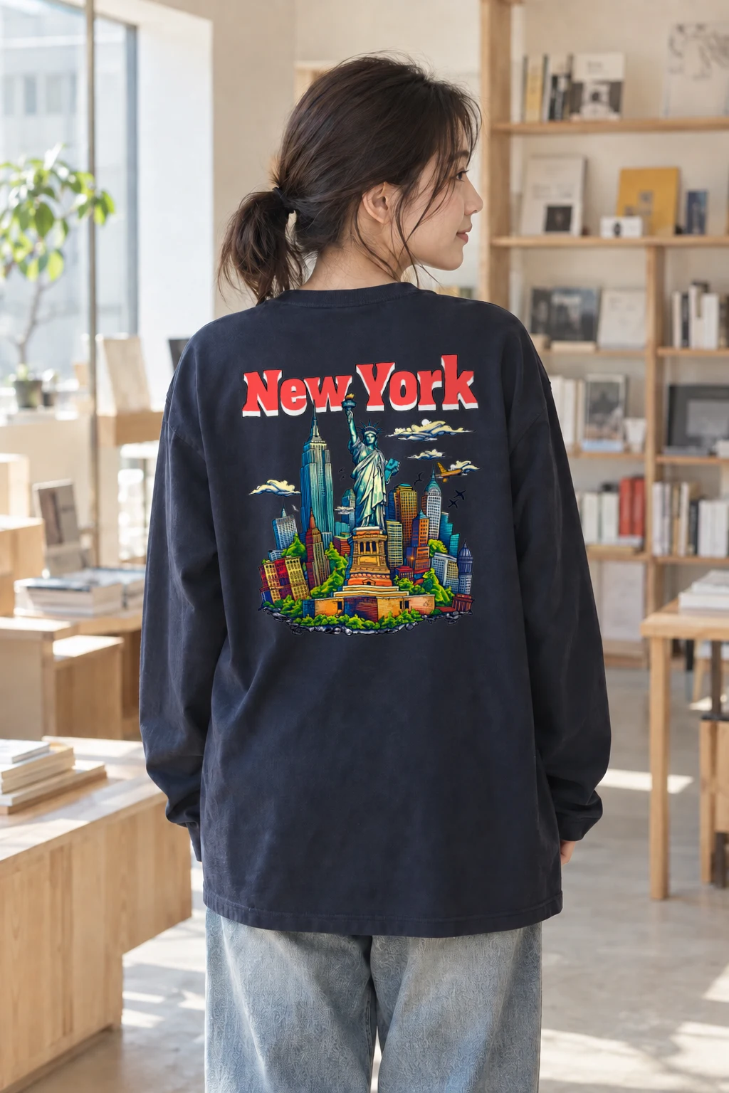 "New York Liberty" Unisex Longsleeve T-shirt | Gildan 2400