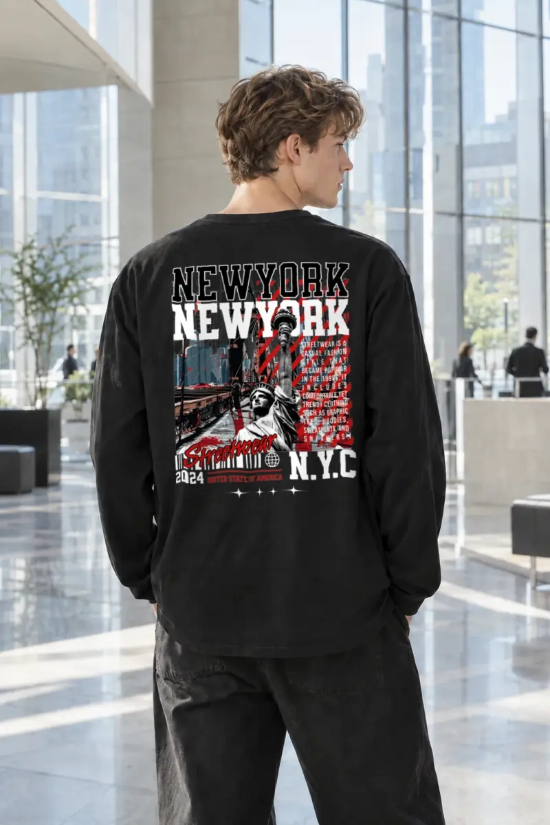 “New York Streetwear” Unisex Longsleeve T-shirt | Gildan 2400