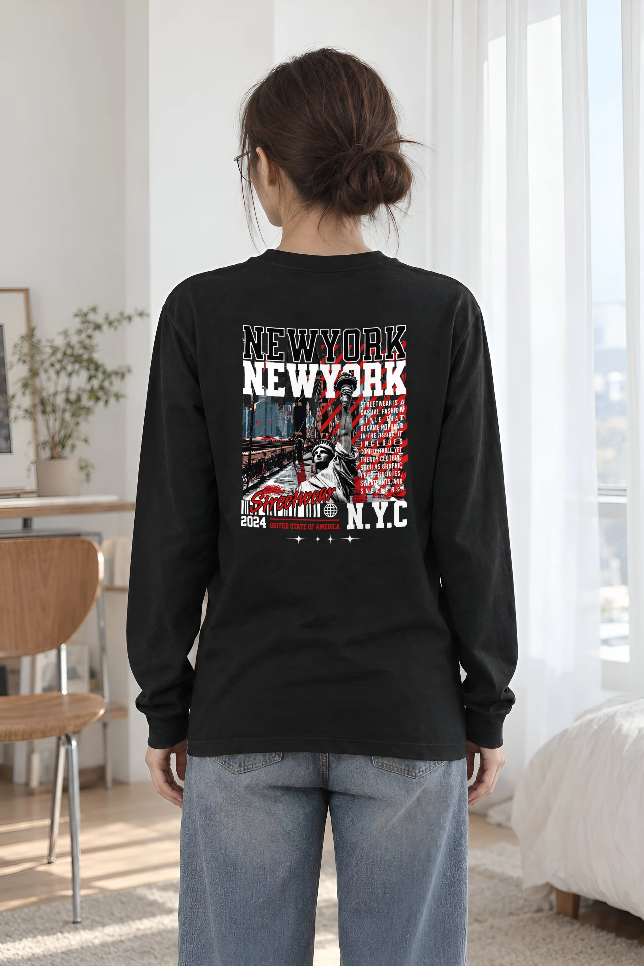 "New York Streetwear" Unisex Longsleeve T-shirt