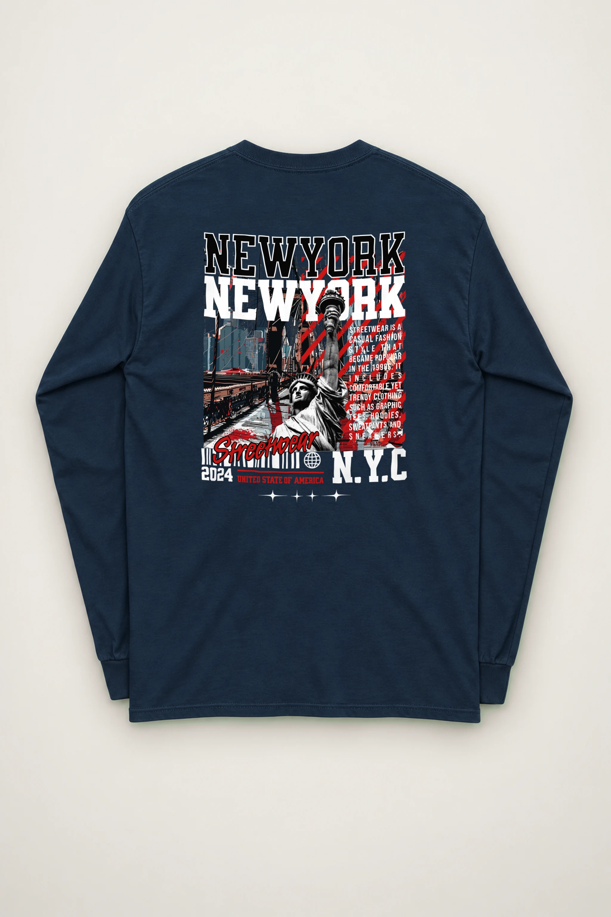 "New York Streetwear" Unisex Longsleeve T-shirt
