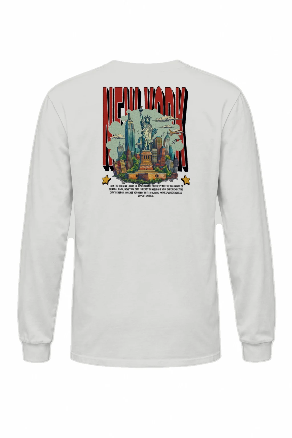 "New York Welcomes You" Unisex Longsleeve T-shirt | Gildan 2400