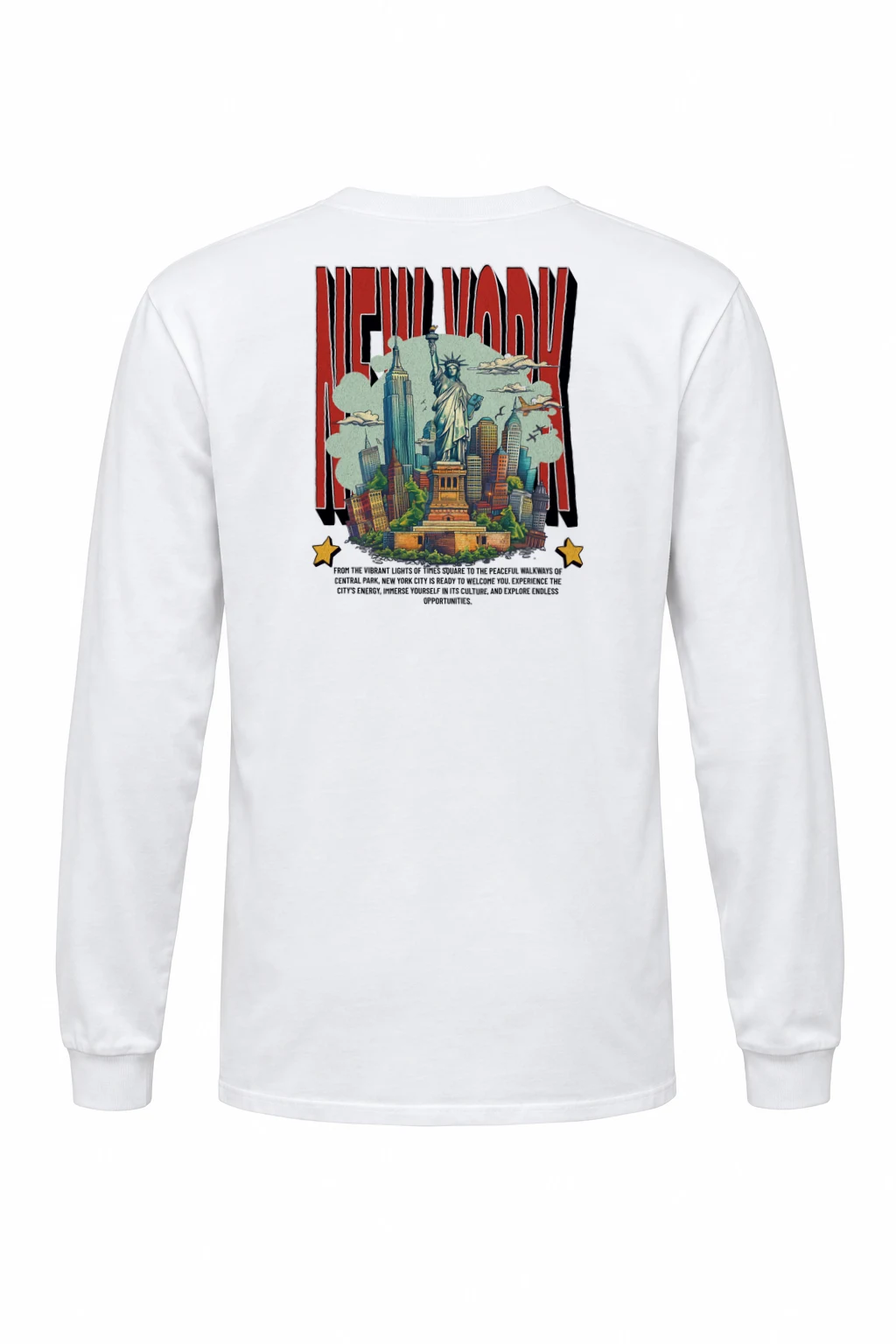 "New York Welcomes You" Unisex Longsleeve T-shirt | Gildan 2400