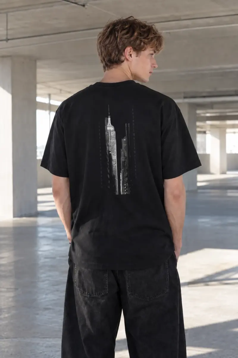 "New York World" Heavyweight Unisex Crewneck T-shirt | Gildan 5000