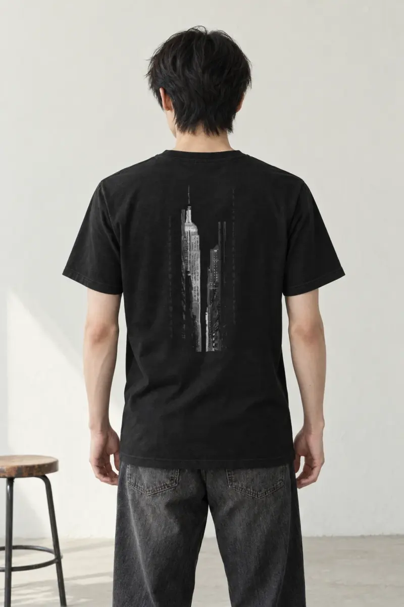 "New York World" Heavyweight Unisex Crewneck T-shirt | Gildan 5000