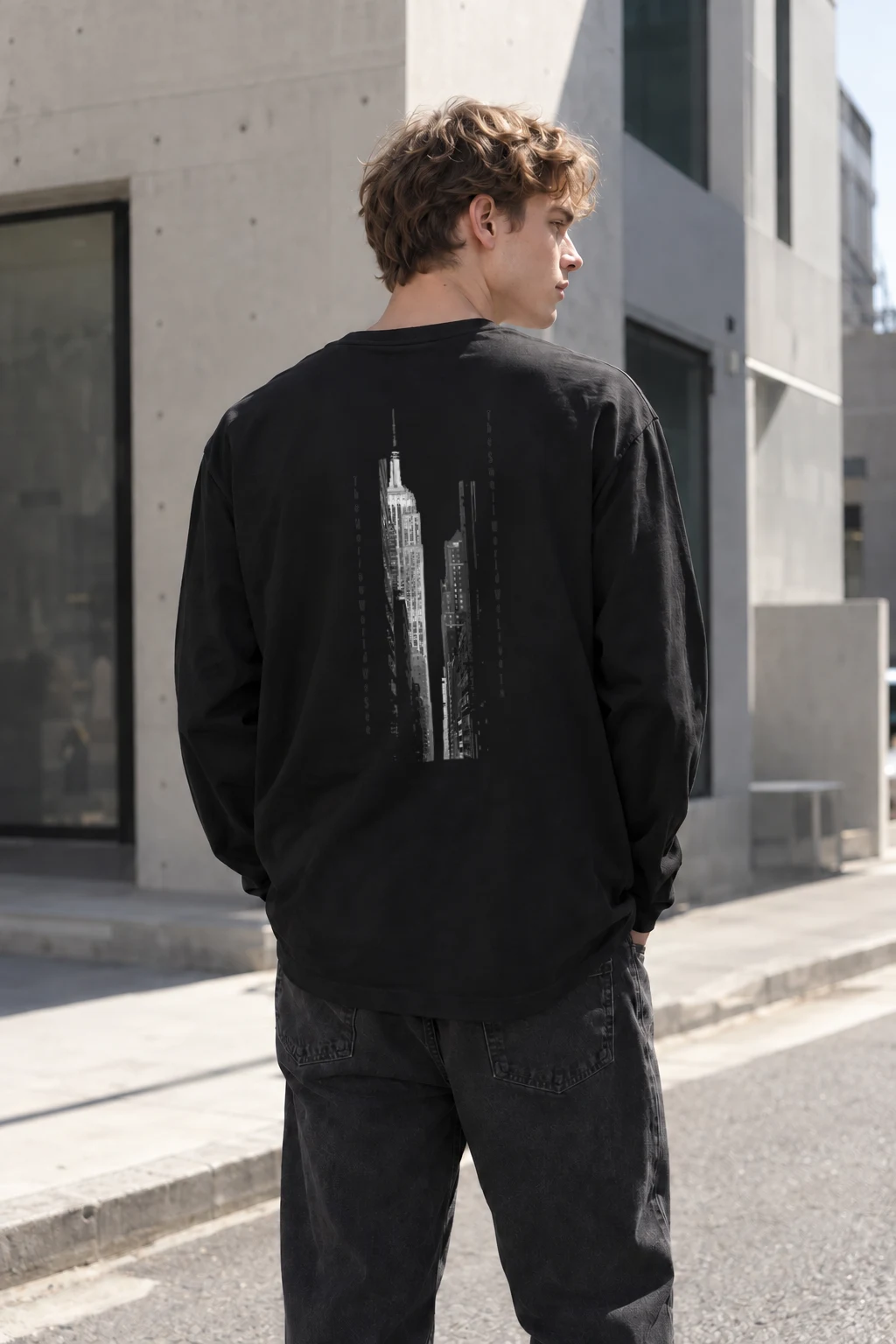 "New York World" Unisex Longsleeve T-shirt | Gildan 2400