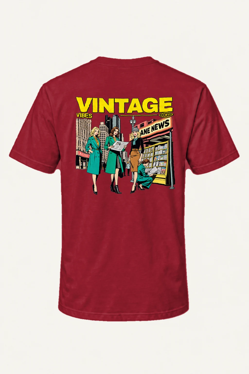 "Newsstand Readers" Heavyweight Unisex Crewneck T-shirt