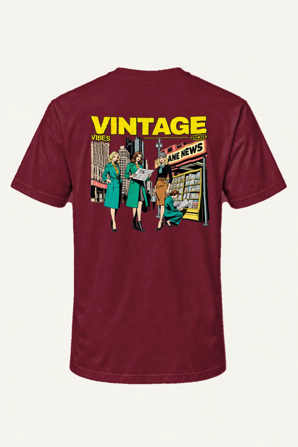 "Newsstand Readers" Heavyweight Unisex Crewneck T-shirt