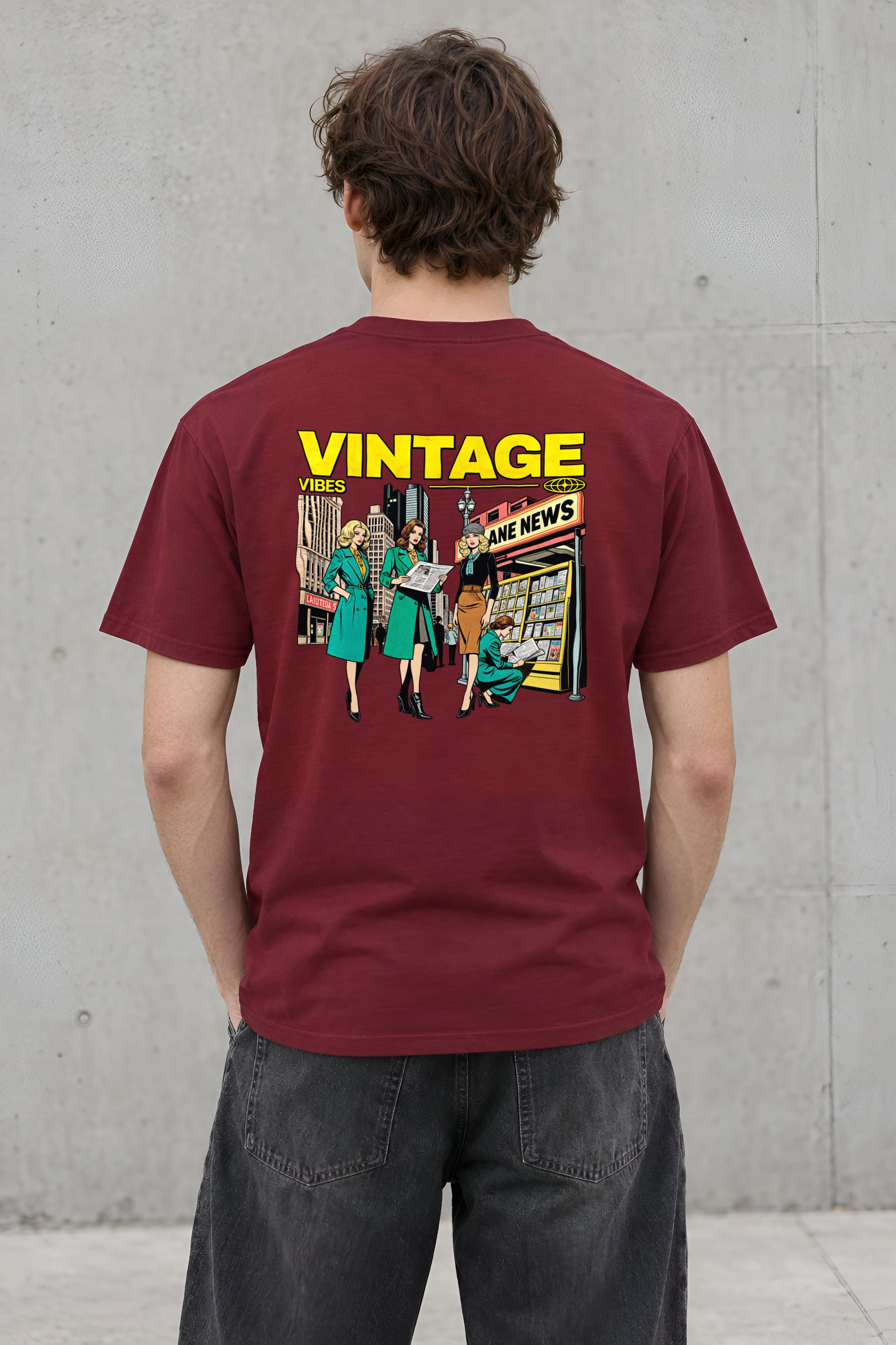 "Newsstand Readers" Heavyweight Unisex Crewneck T-shirt