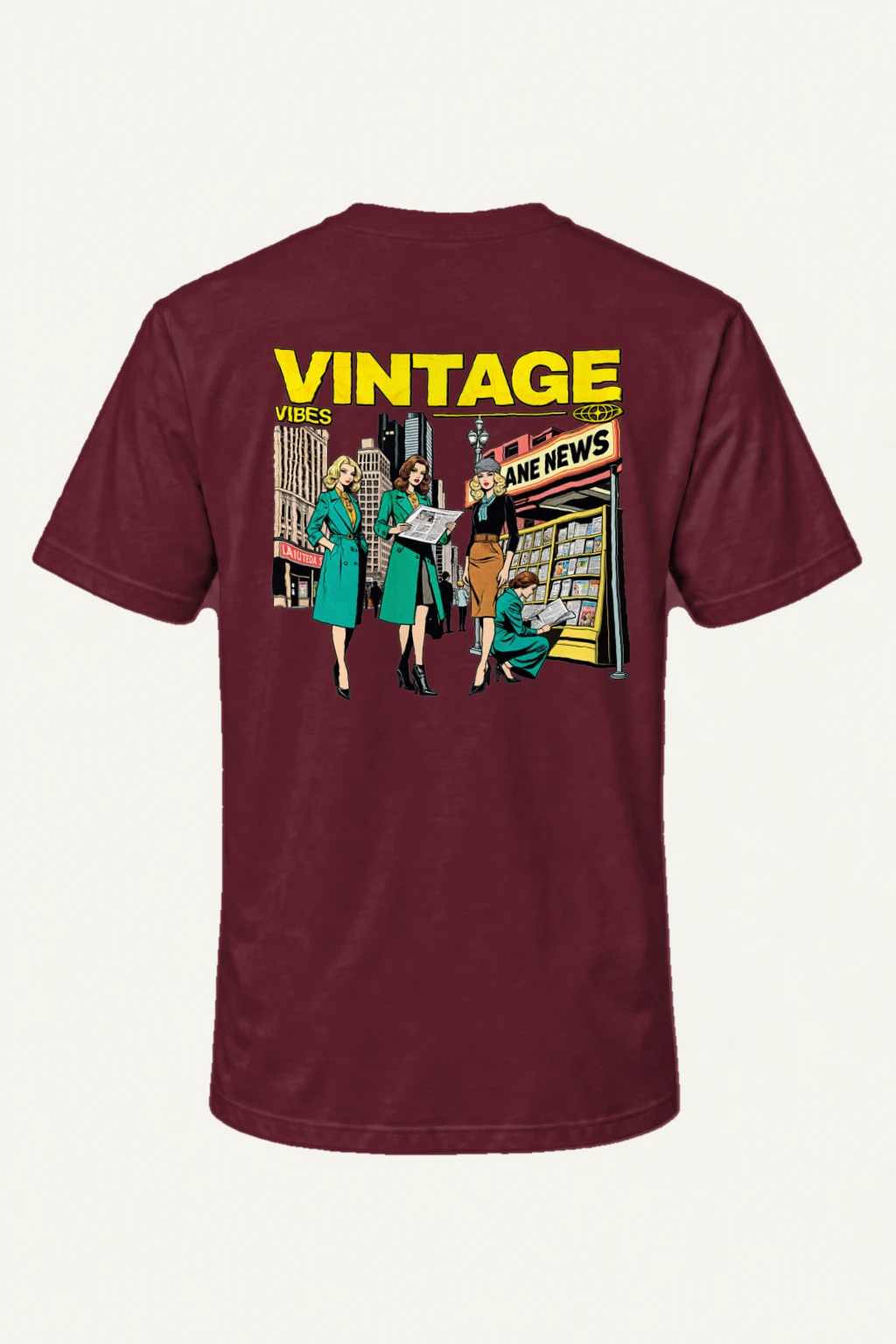 "Newsstand Readers" Heavyweight Unisex Crewneck T-shirt
