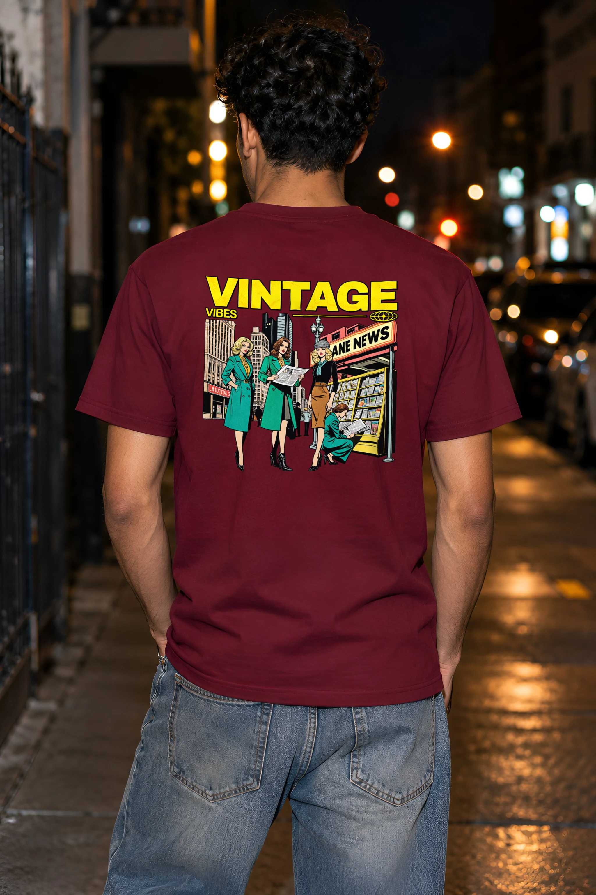 "Newsstand Readers" Heavyweight Unisex Crewneck T-shirt