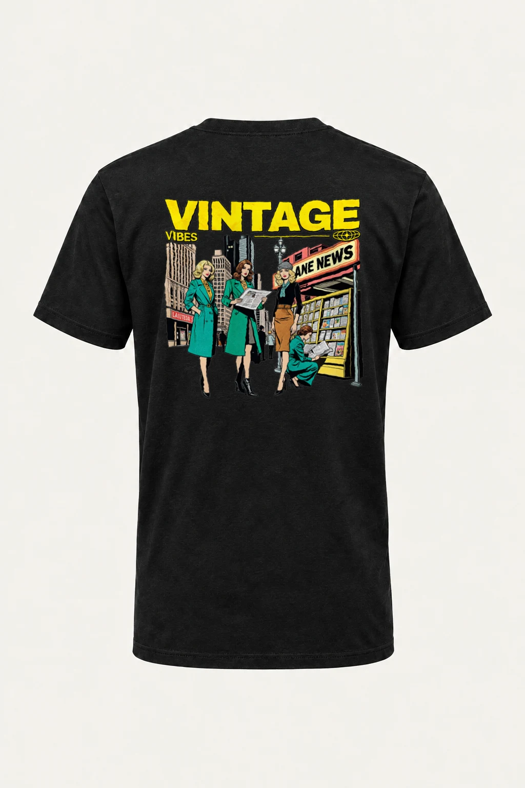 "Newsstand Readers" Heavyweight Unisex Crewneck T-shirt