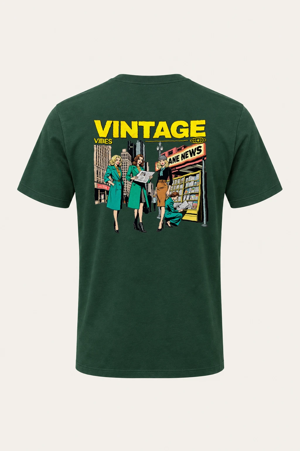 "Newsstand Readers" Heavyweight Unisex Crewneck T-shirt