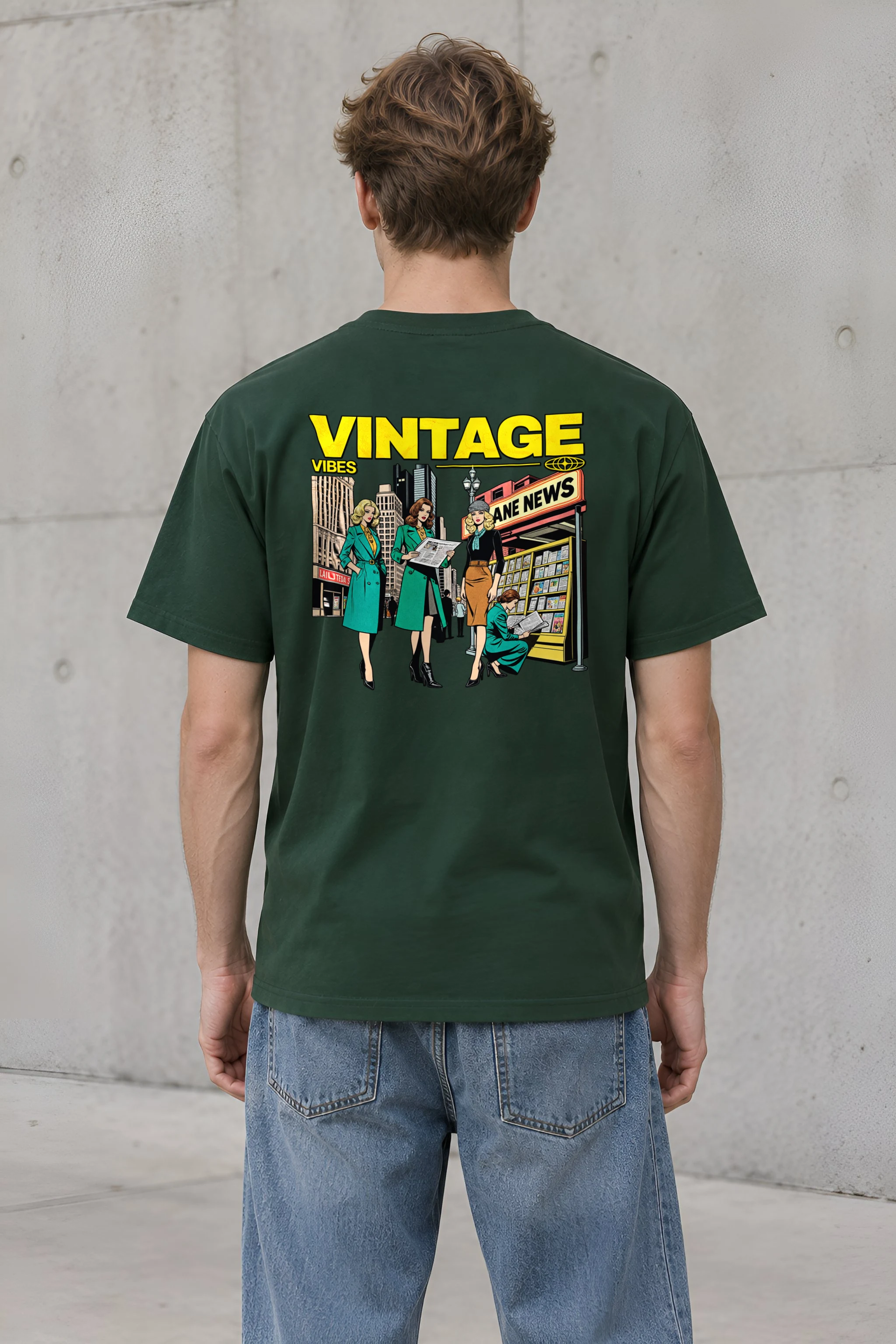 "Newsstand Readers" Heavyweight Unisex Crewneck T-shirt