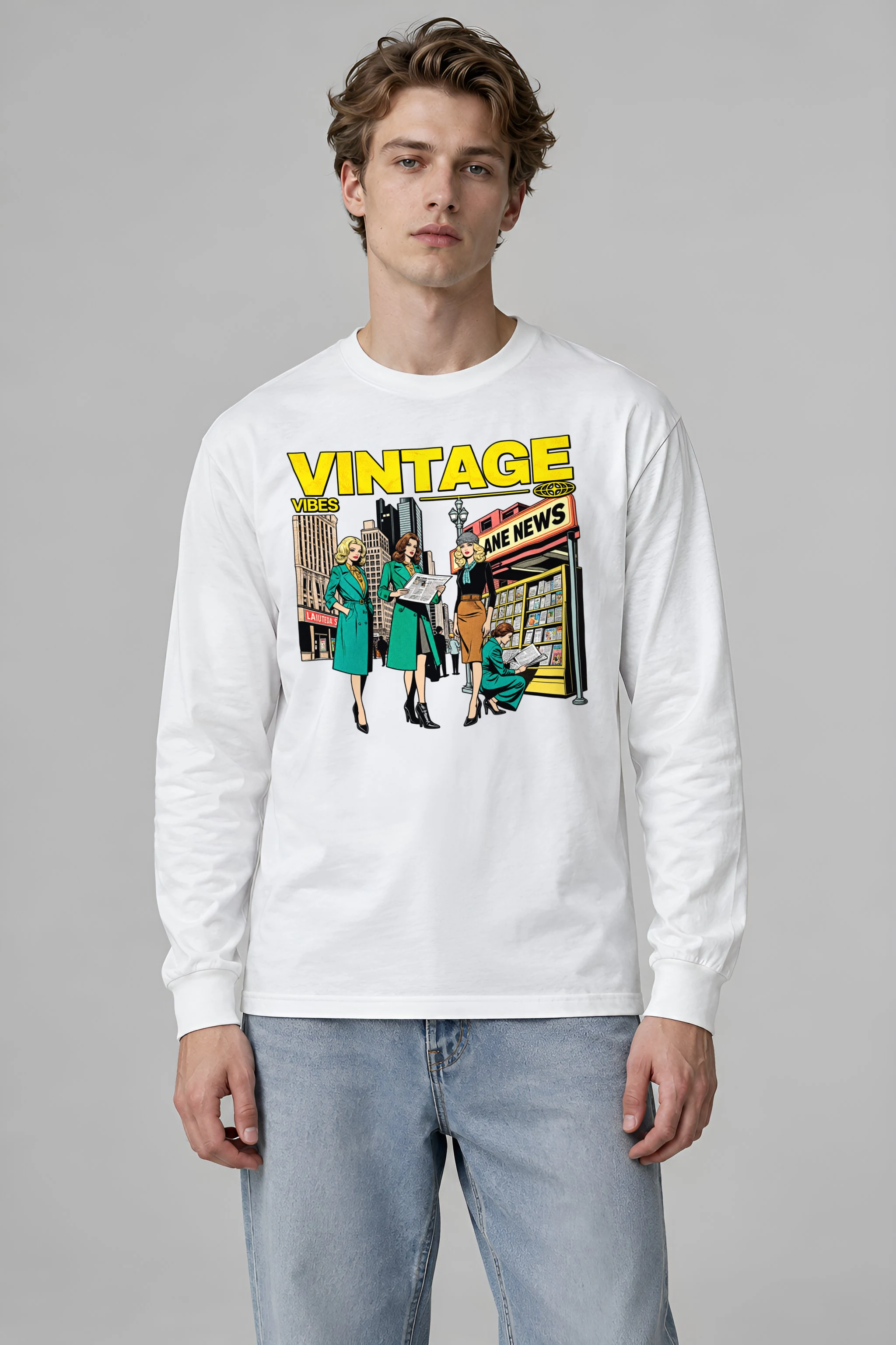 "Newsstand Readers" Unisex Longsleeve T-shirt