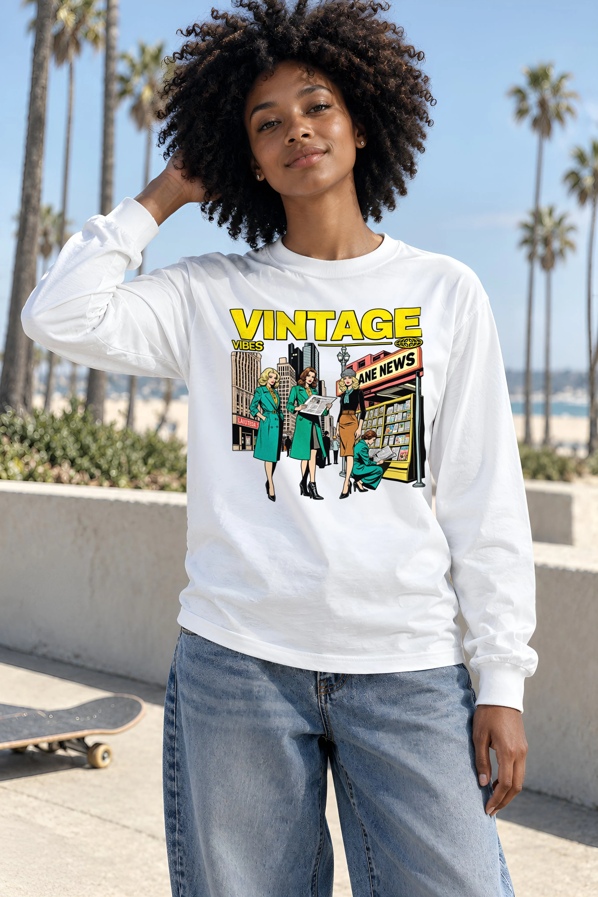 "Newsstand Readers" Unisex Longsleeve T-shirt