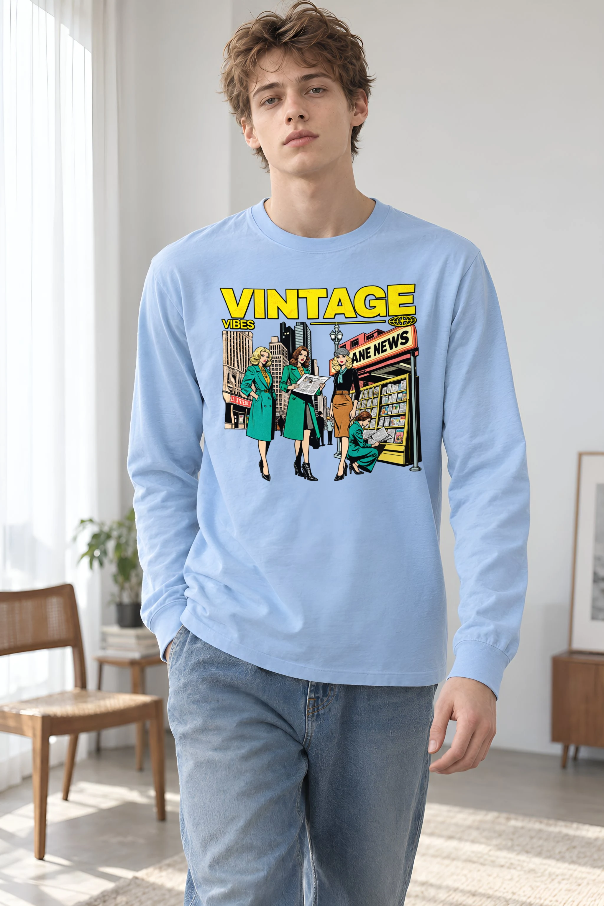 "Newsstand Readers" Unisex Longsleeve T-shirt