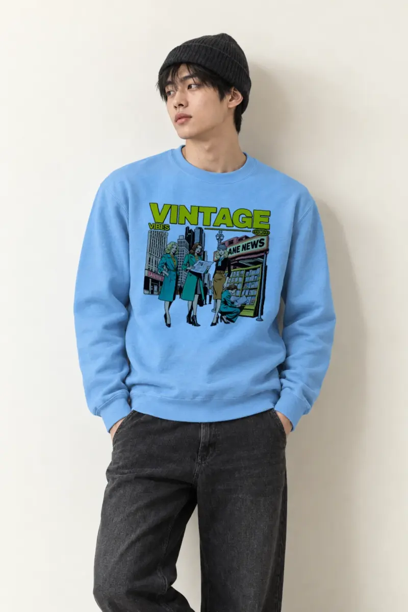 "Newsstand Style Crew" Heavy Blend Unisex Crewneck Sweatshirt