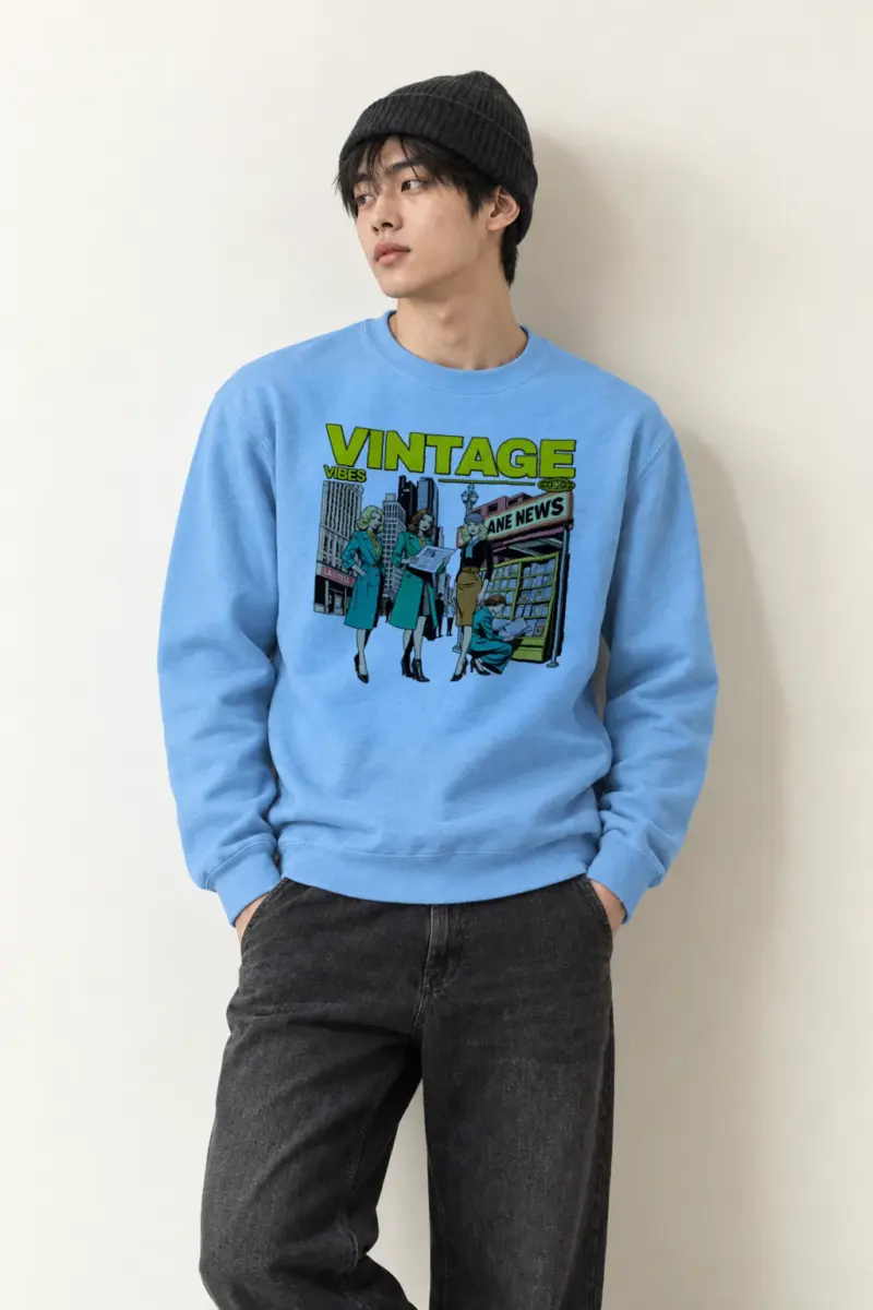 "Newsstand Style Crew" Heavy Blend Unisex Crewneck Sweatshirt
