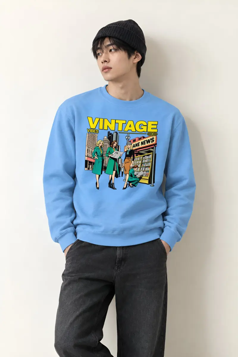 "Newsstand Style Crew" Heavy Blend Unisex Crewneck Sweatshirt
