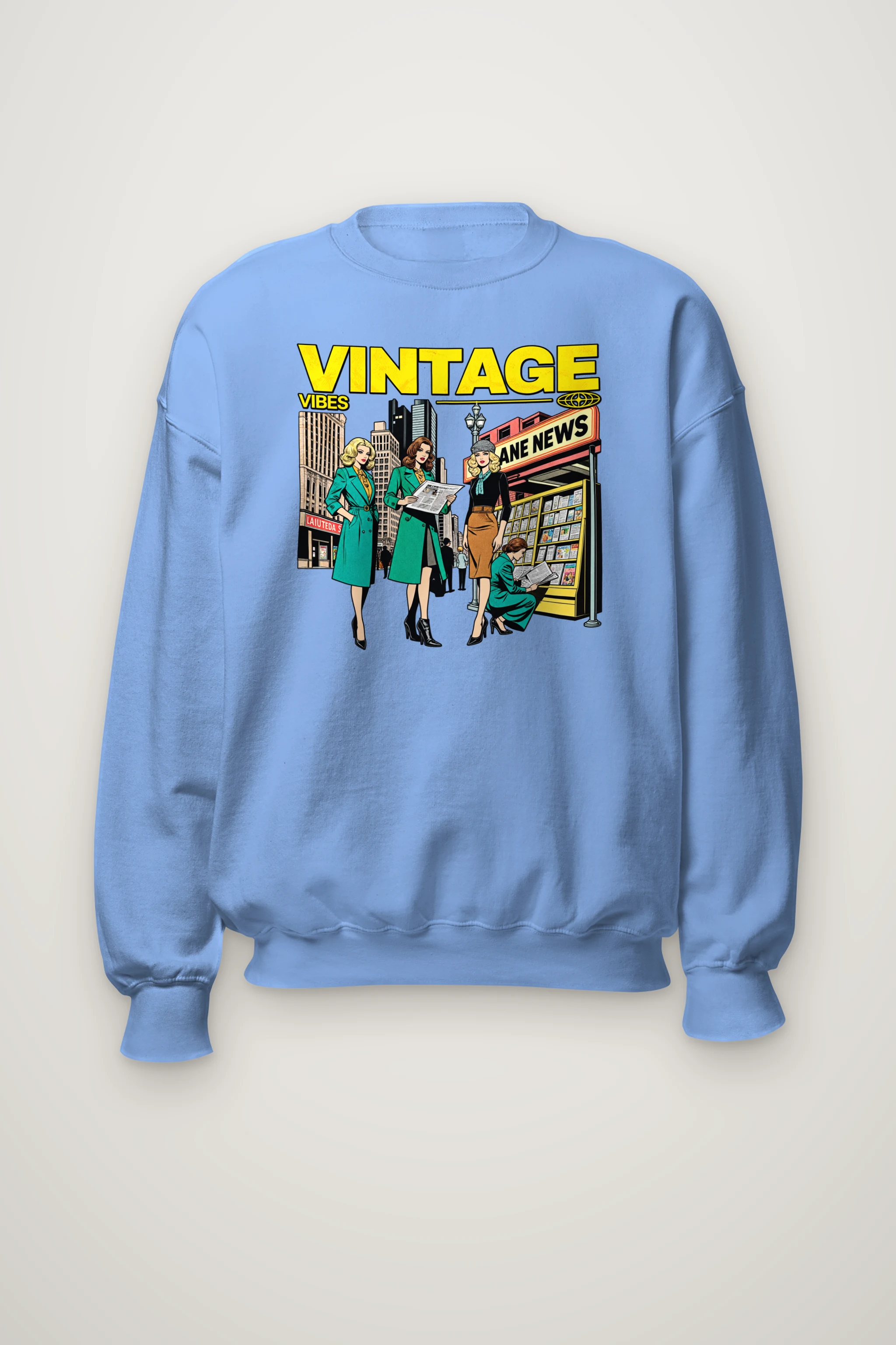 "Newsstand Style Crew" Heavy Blend Unisex Crewneck Sweatshirt