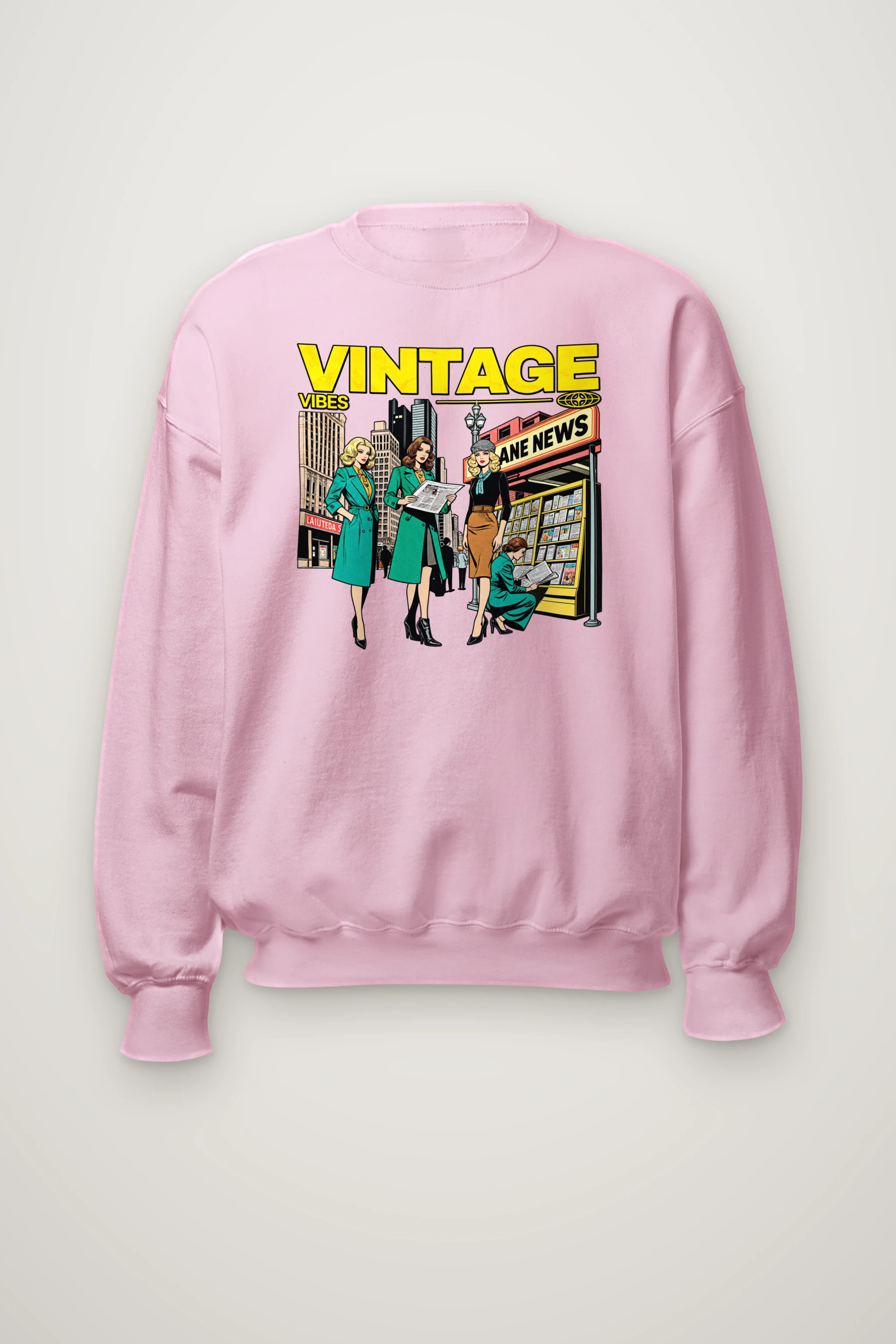 "Newsstand Style Crew" Heavy Blend Unisex Crewneck Sweatshirt