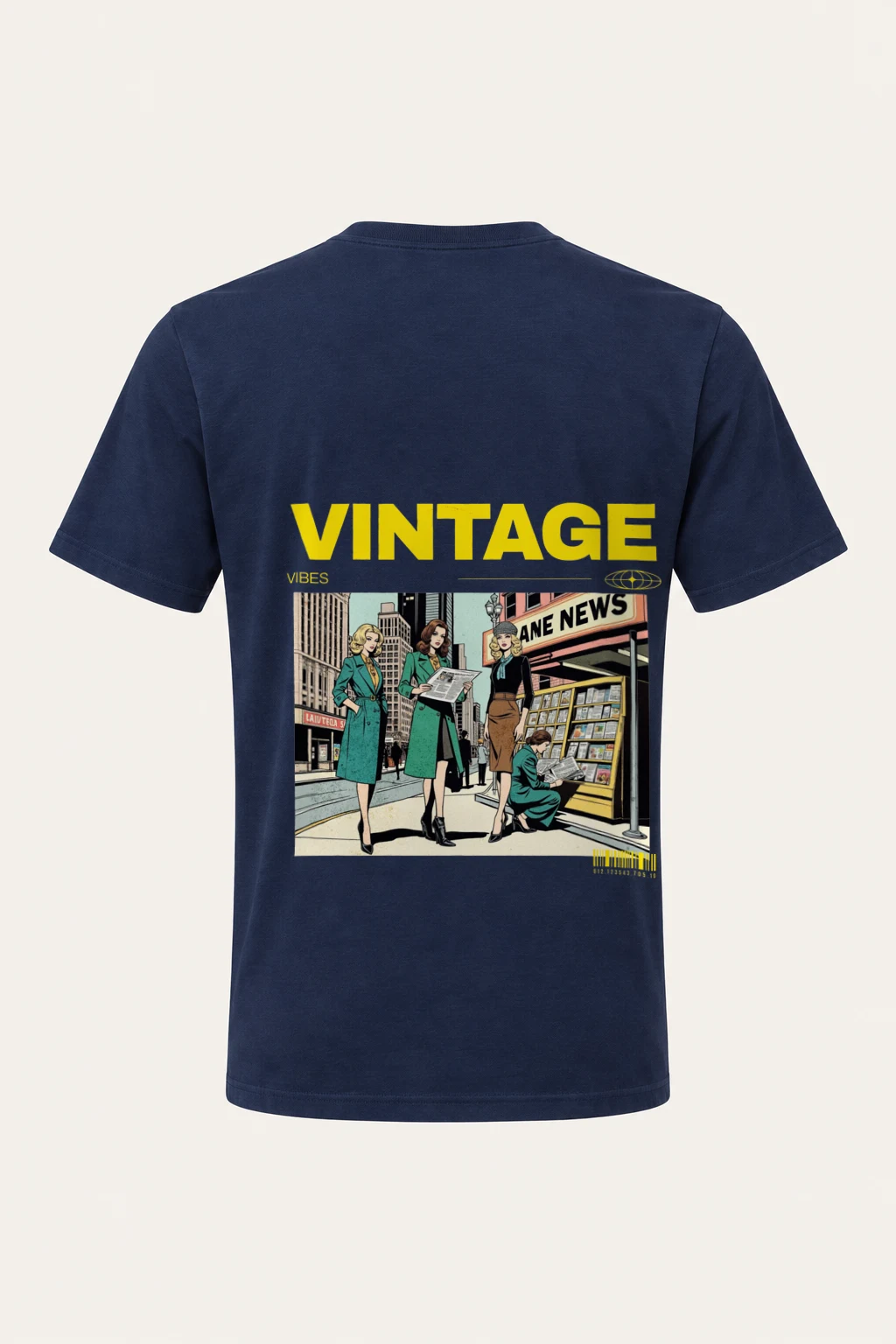 "Newsstand Trio" Heavyweight Unisex Crewneck T-shirt | Gildan 5000