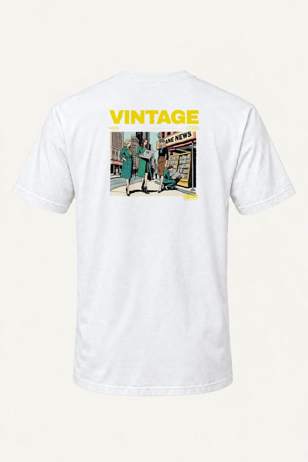 "Newsstand Trio" Heavyweight Unisex Crewneck T-shirt | Gildan 5000