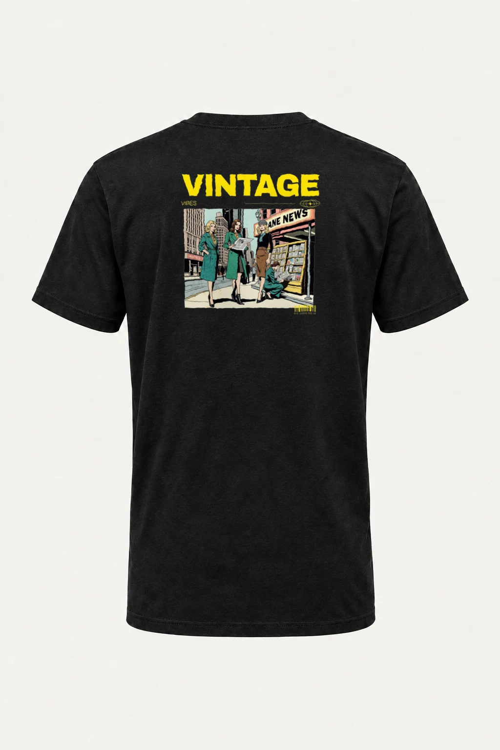"Newsstand Trio" Heavyweight Unisex Crewneck T-shirt | Gildan 5000
