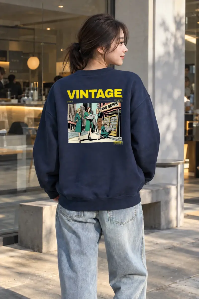 "Newsstand Vibes" Heavy Blend Unisex Crewneck Sweatshirt | Gildan 18000