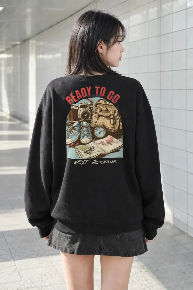“Next Adventure” Heavy Blend Unisex Crewneck Sweatshirt | Gildan 18000