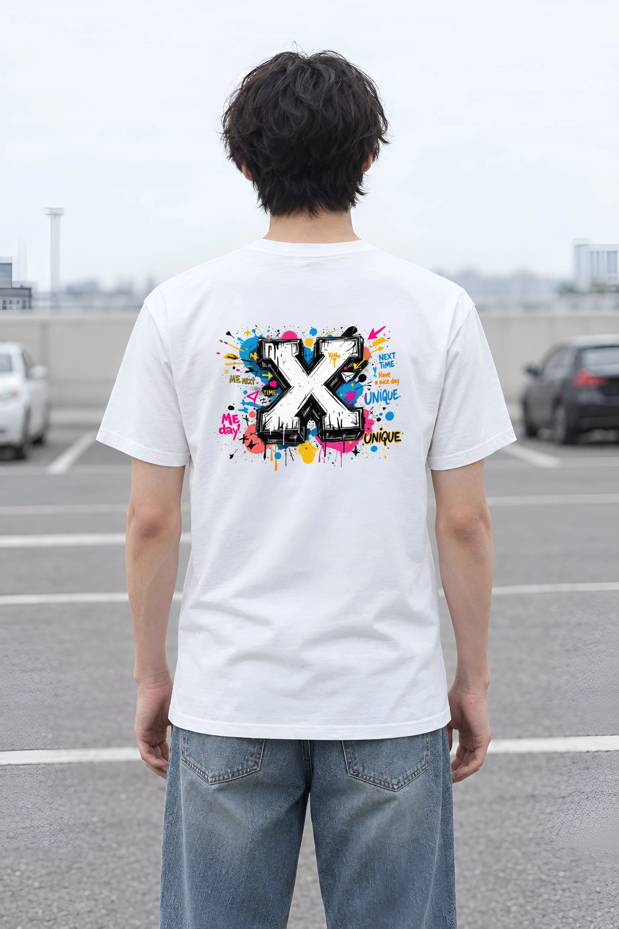 "Next Time X" Heavyweight Unisex Crewneck T-shirt