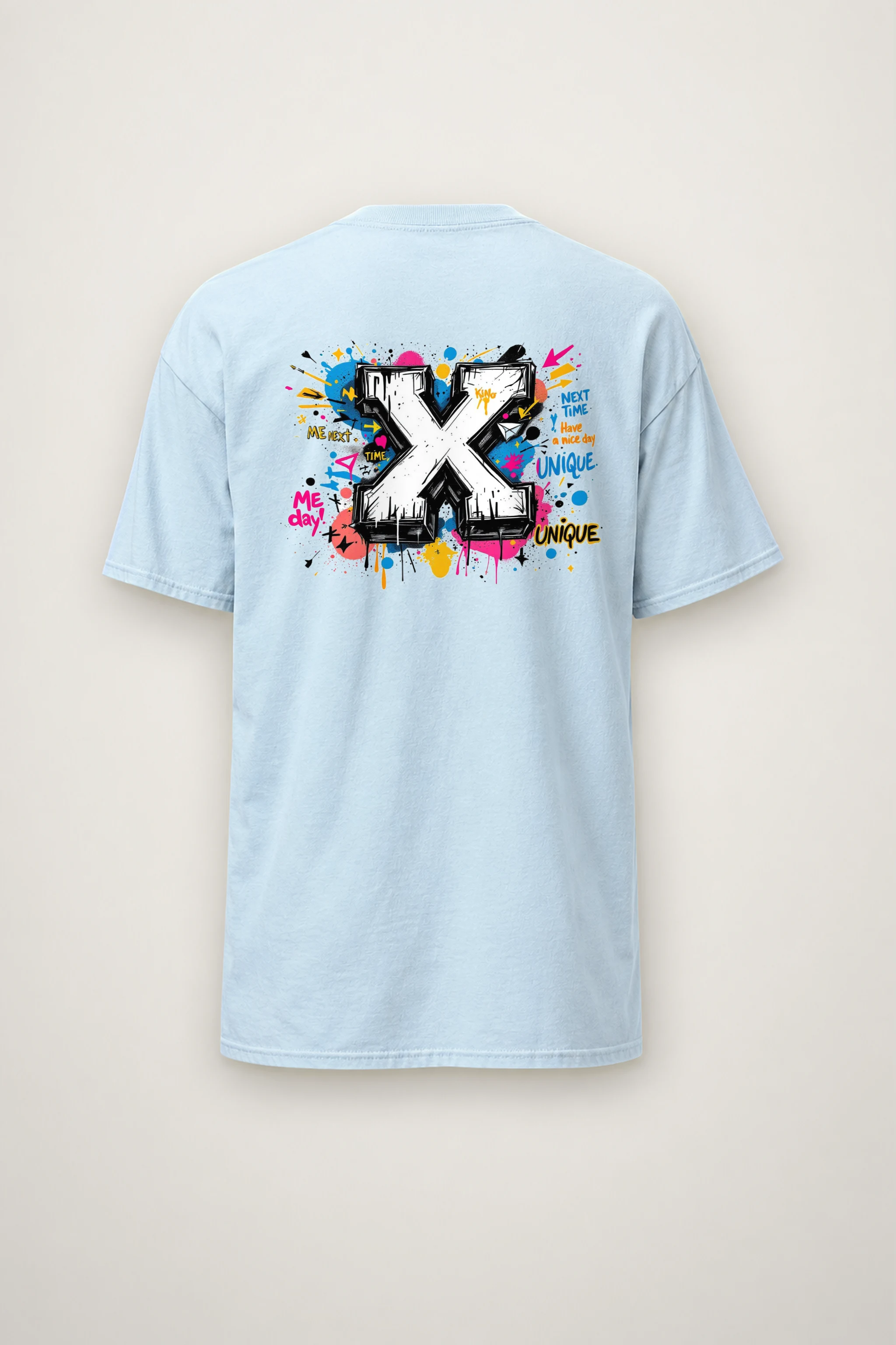 "Next Time X" Heavyweight Unisex Crewneck T-shirt