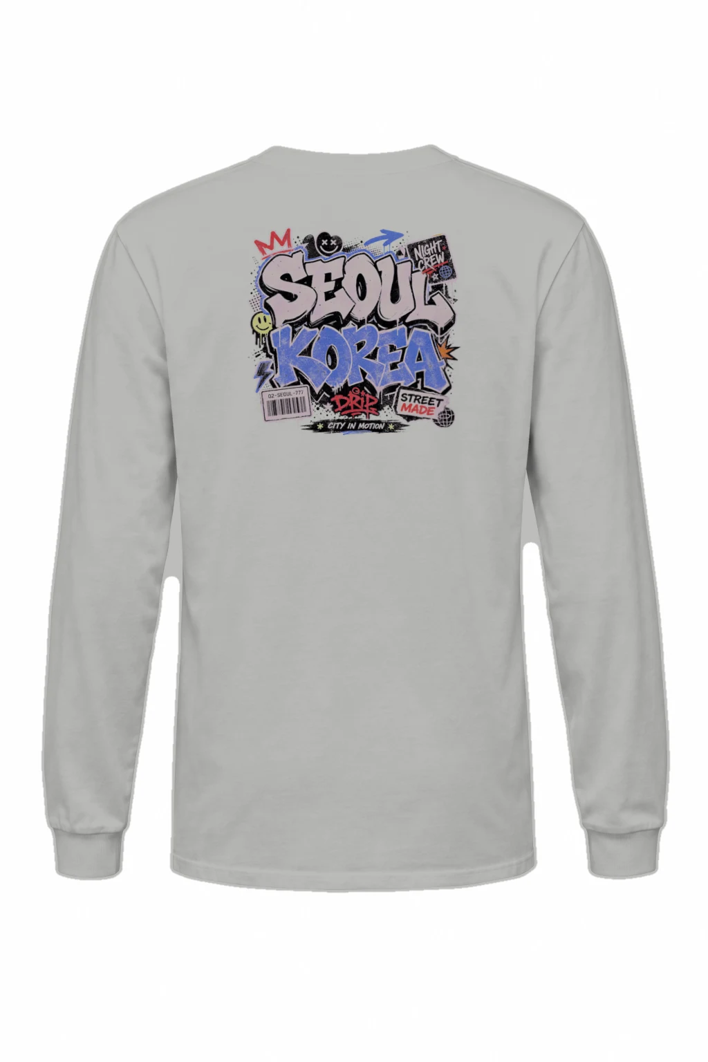 "Night Crew Seoul" Unisex Longsleeve T-shirt | Gildan 2400