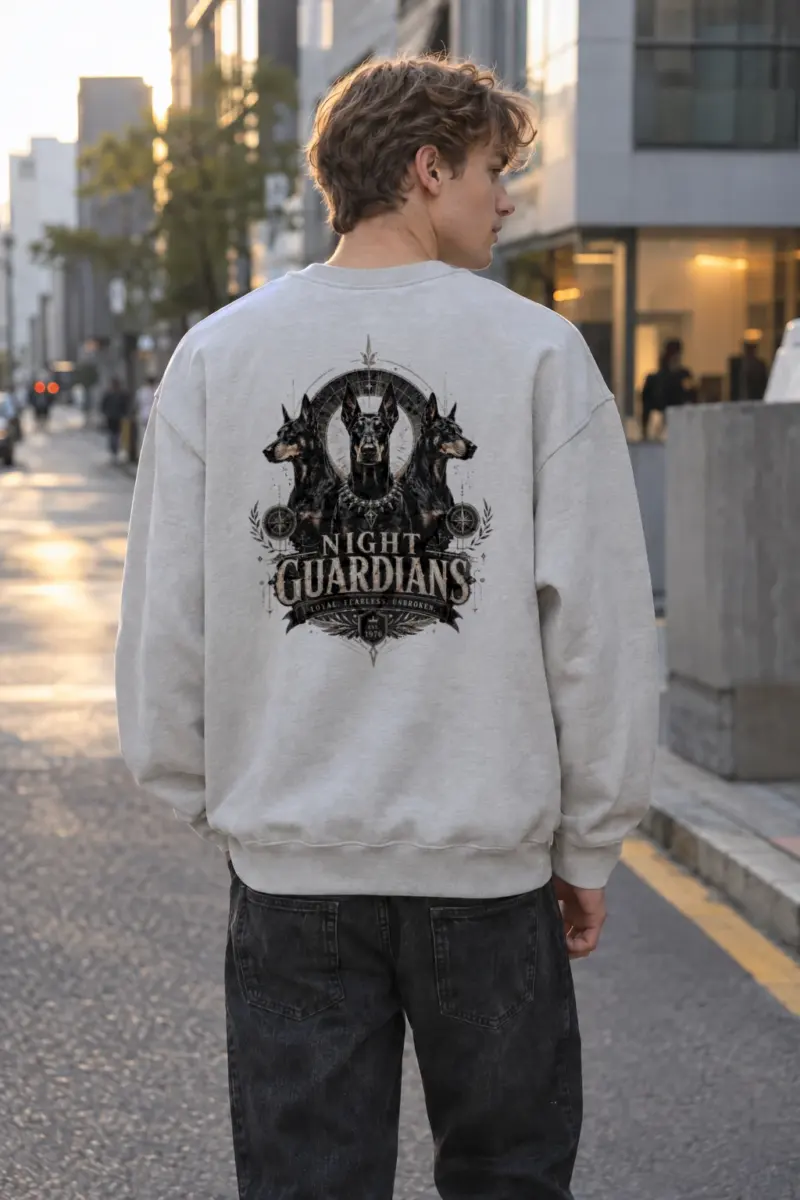 "Night Guardians" Heavy Blend Unisex Crewneck Sweatshirt | Gildan 18000