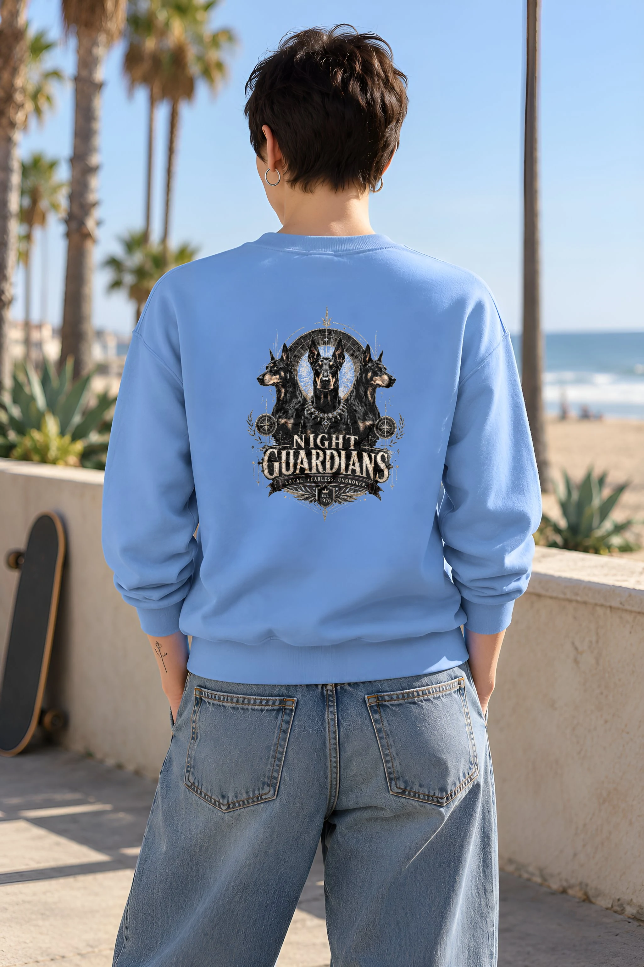 "Night Guardians" Heavy Blend Unisex Crewneck Sweatshirt