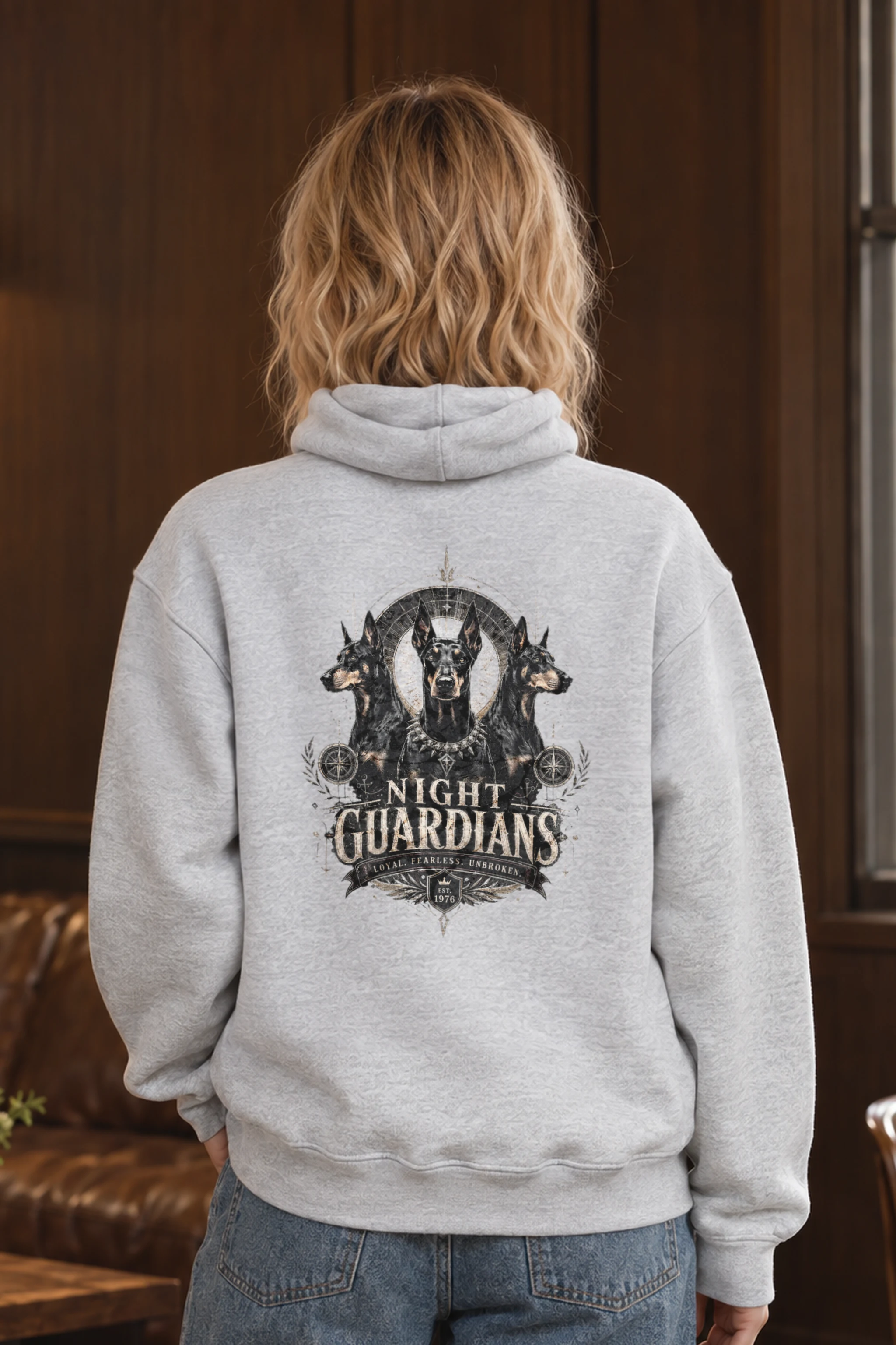 "Night Guardians" Heavy Blend Unisex Pullover Hoodie
