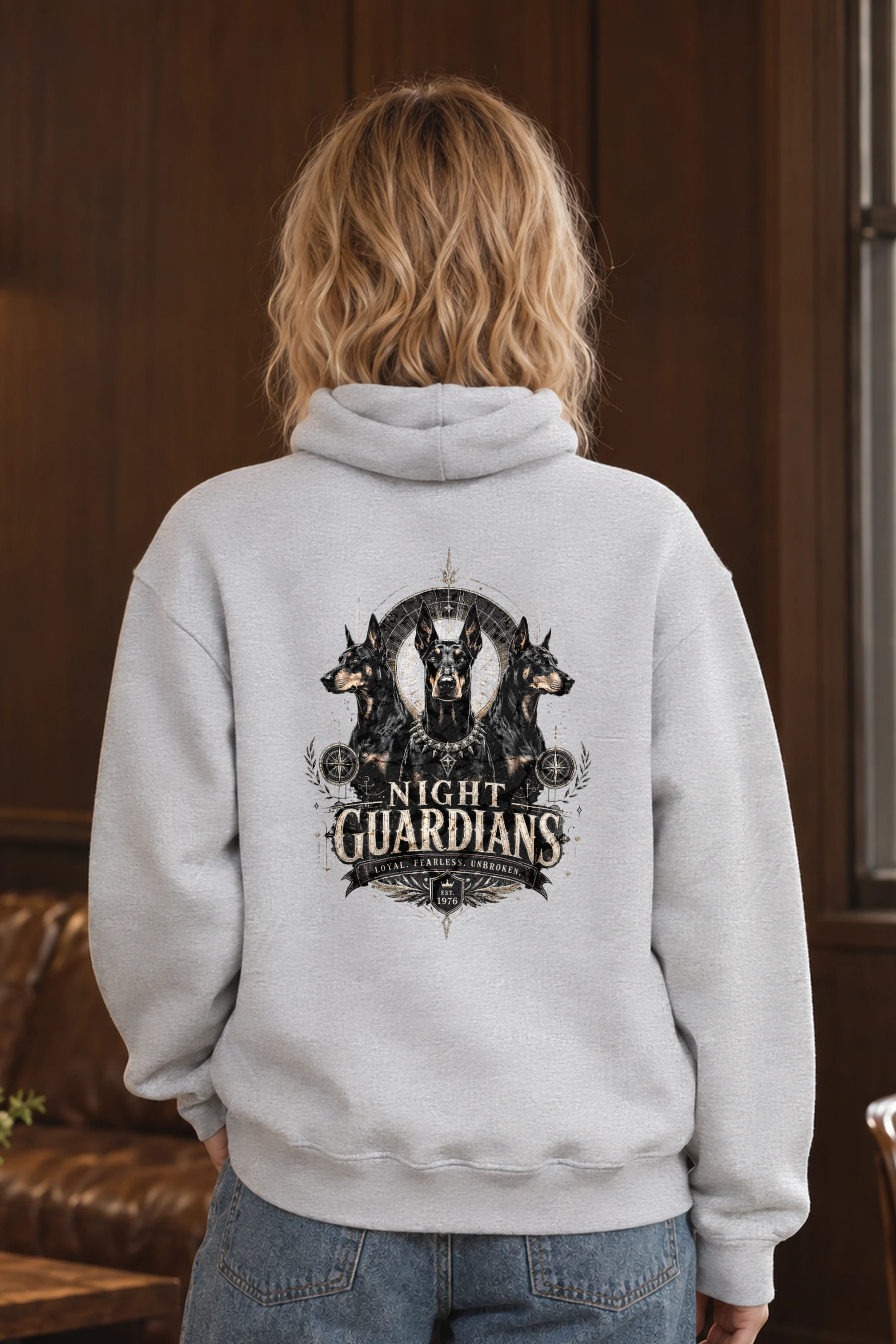 "Night Guardians" Heavy Blend Unisex Pullover Hoodie