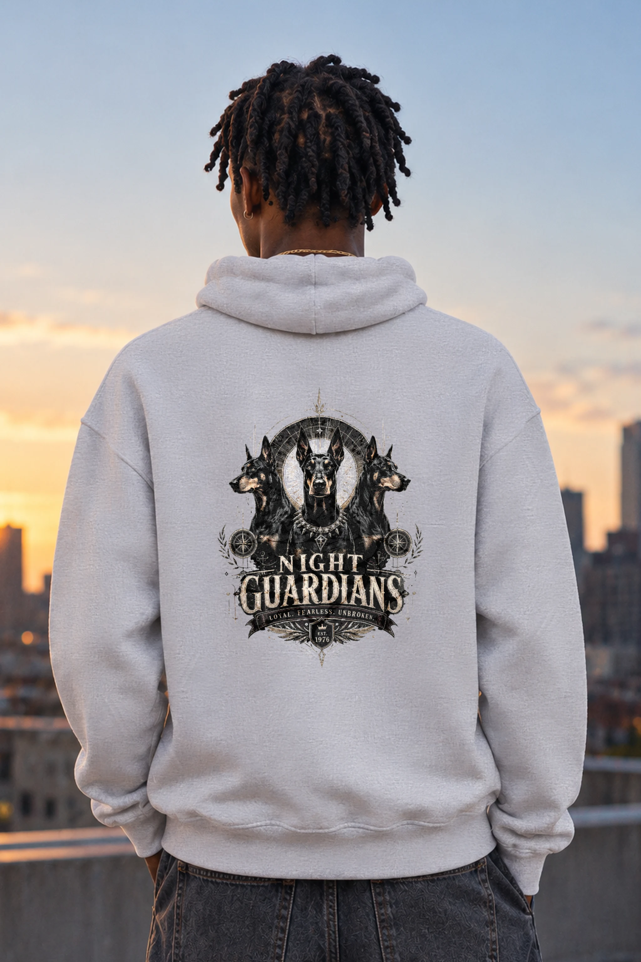 "Night Guardians" Heavy Blend Unisex Pullover Hoodie