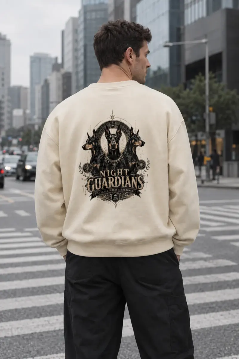 “Night Guardians” Unisex Sponge Fleece Crewneck Sweatshirt | Bella + Canvas 3901