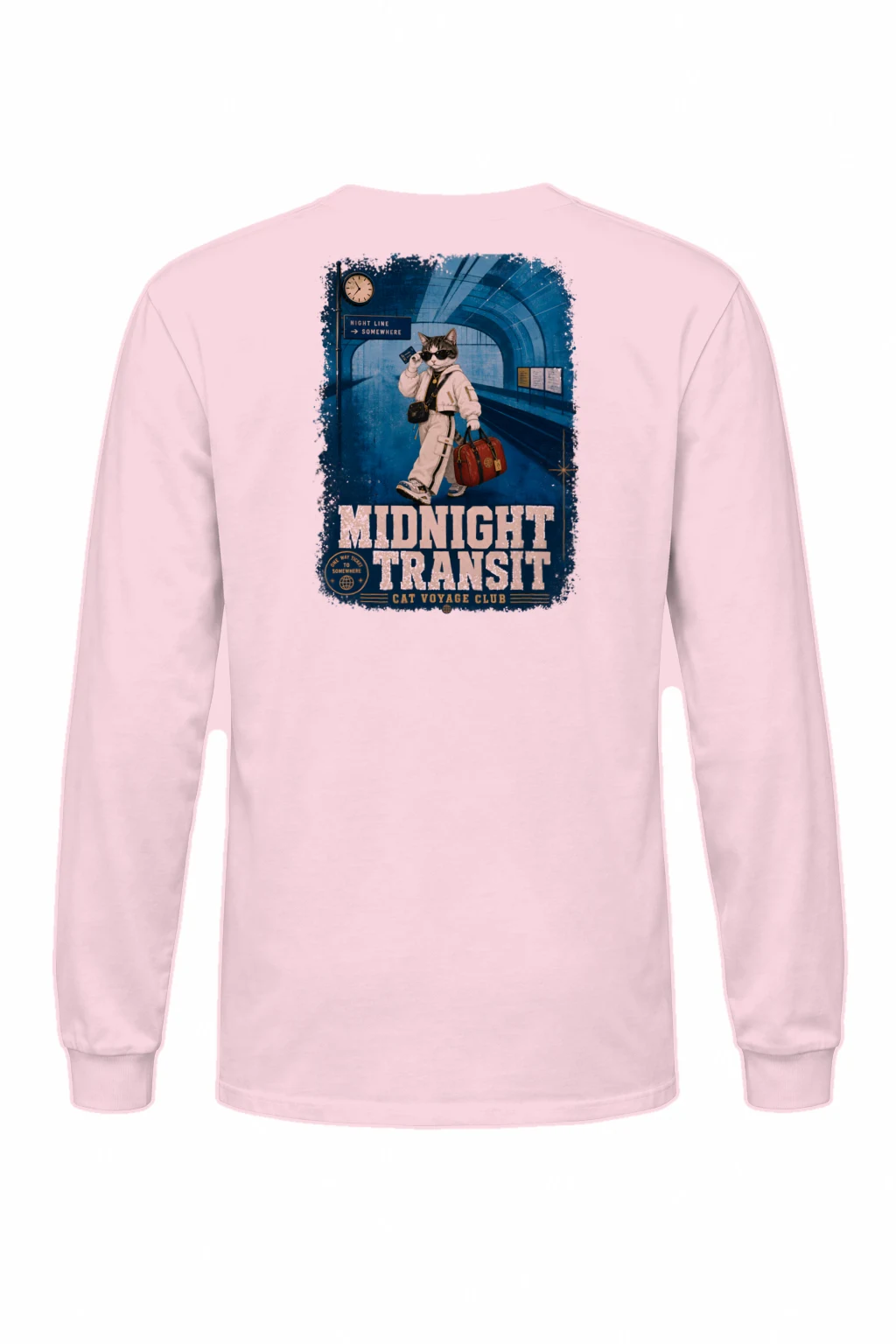 "Night Line Transit" Unisex Longsleeve T-shirt | Gildan 2400